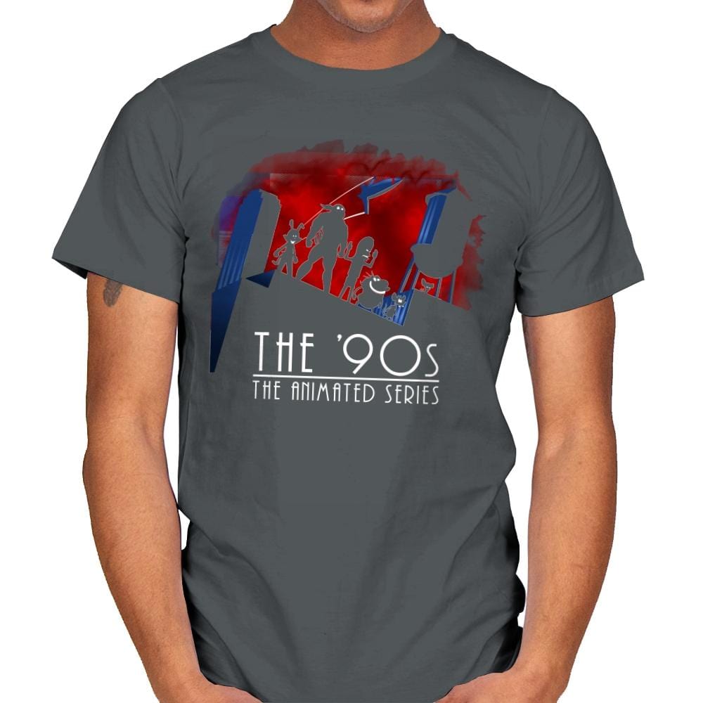 The Animated 90s - Mens T-Shirts RIPT Apparel Small / Charcoal