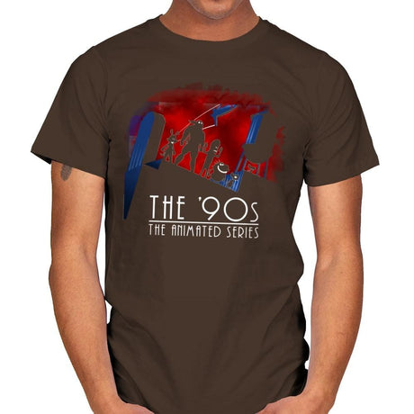 The Animated 90s - Mens T-Shirts RIPT Apparel Small / Dark Chocolate