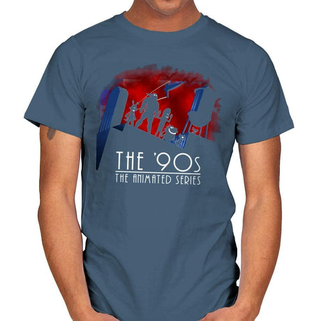 The Animated 90s - Mens T-Shirts RIPT Apparel Small / Indigo Blue