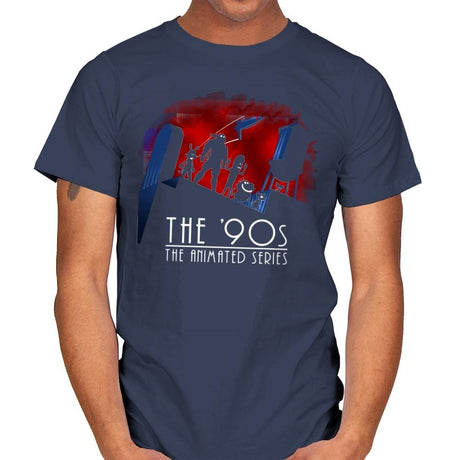 The Animated 90s - Mens T-Shirts RIPT Apparel Small / Navy