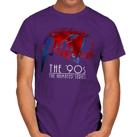 The Animated 90s - Mens T-Shirts RIPT Apparel Small / Purple