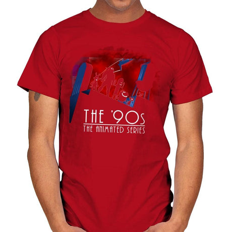 The Animated 90s - Mens T-Shirts RIPT Apparel Small / Red