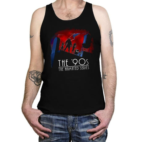 The Animated 90s - Tanktop Tanktop RIPT Apparel X-Small / Black