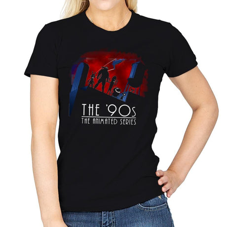 The Animated 90s - Womens T-Shirts RIPT Apparel Small / Black