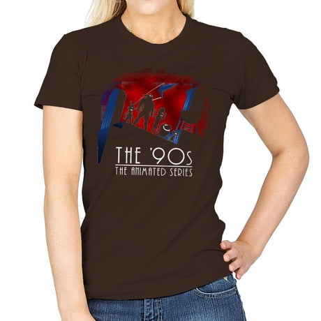 The Animated 90s - Womens T-Shirts RIPT Apparel Small / Dark Chocolate