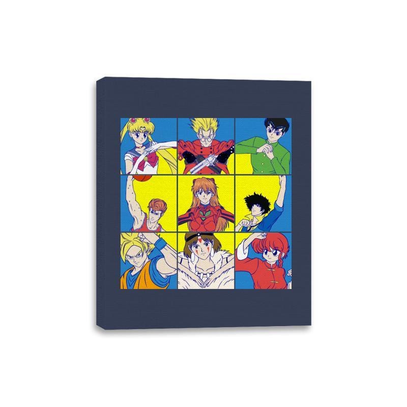 The Anime Heart of a 90s Kid - Canvas Wraps Canvas Wraps RIPT Apparel 8x10 / Navy