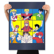 The Anime Heart of a 90s Kid - Prints Posters RIPT Apparel 18x24 / Navy