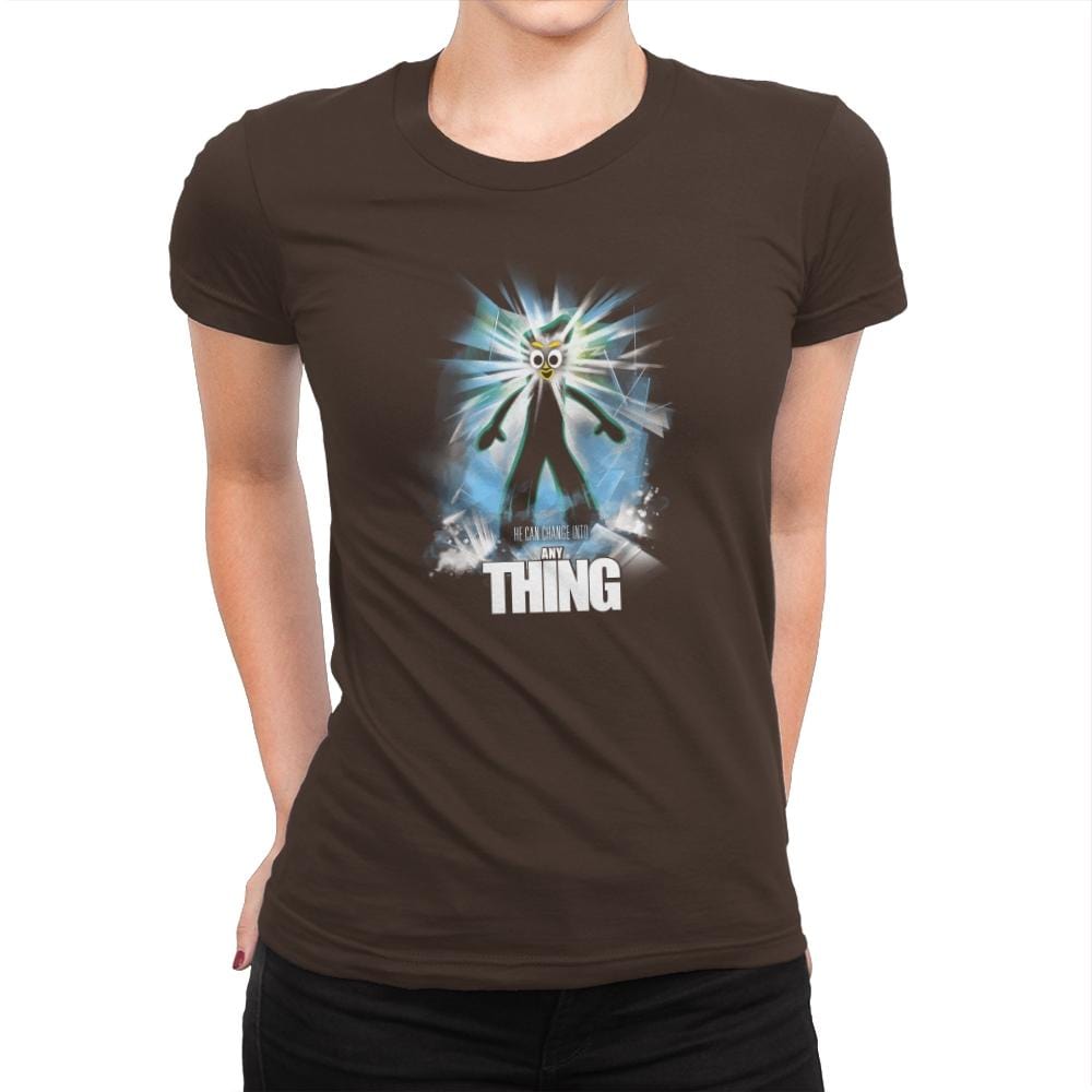 The Any Thing Exclusive - Womens Premium T-Shirts RIPT Apparel Small / Dark Chocolate
