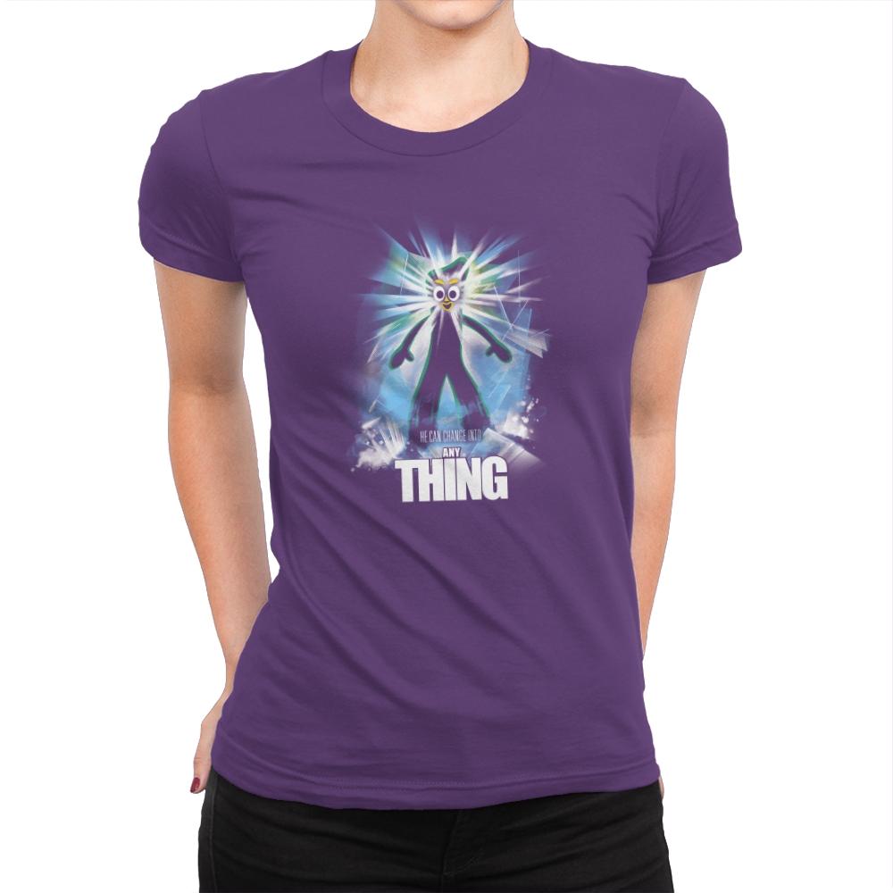 The Any Thing Exclusive - Womens Premium T-Shirts RIPT Apparel Small / Purple Rush