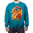 The Arcade Family - Crew Neck Sweatshirt Crew Neck Sweatshirt RIPT Apparel Small / Antique Sapphire