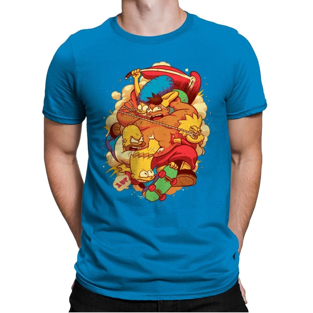 The Arcade Family - Mens Premium T-Shirts RIPT Apparel Small / Turqouise