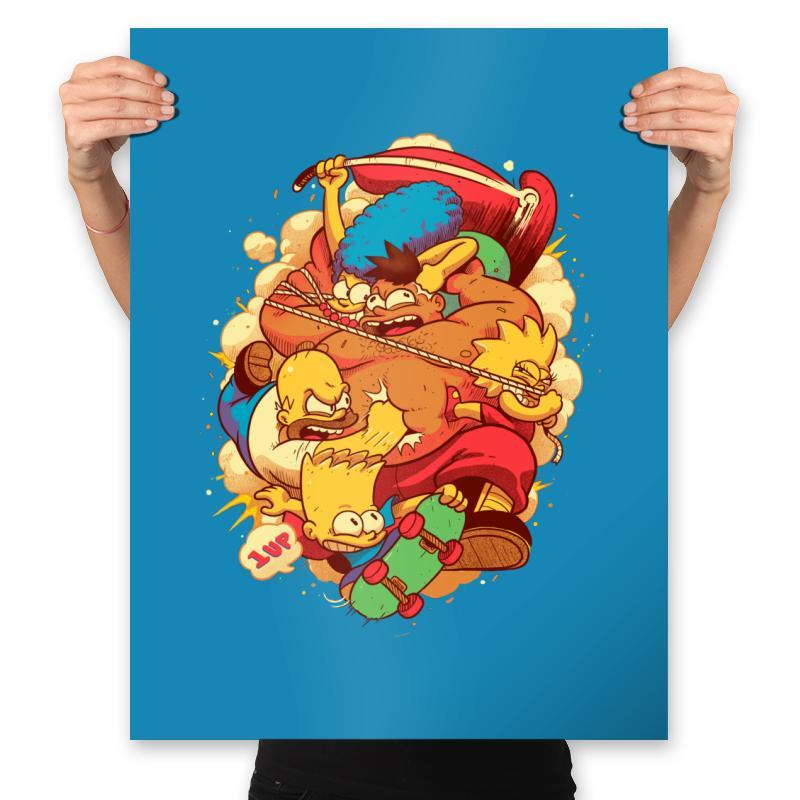 The Arcade Family - Prints Posters RIPT Apparel 18x24 / Sapphire