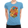 The Arcade Family - Womens Premium T-Shirts RIPT Apparel Small / Turquoise
