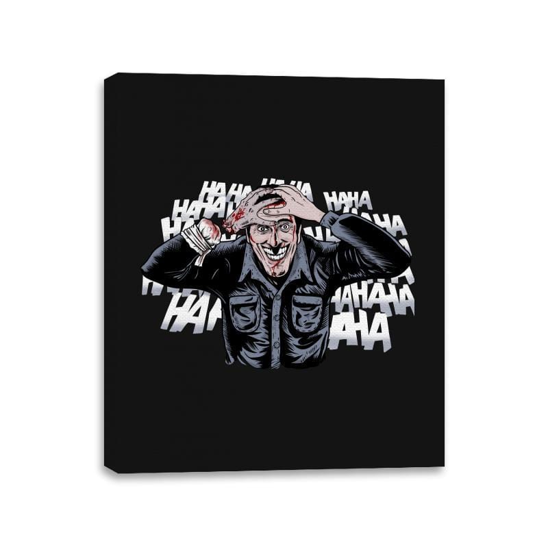 The Ash Laugh - Canvas Wraps Canvas Wraps RIPT Apparel 11x14 / Black