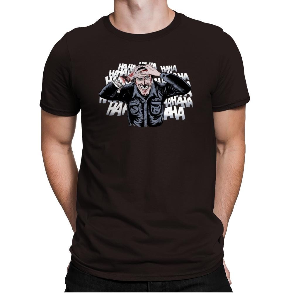 The Ash Laugh - Mens Premium T-Shirts RIPT Apparel Small / Dark Chocolate