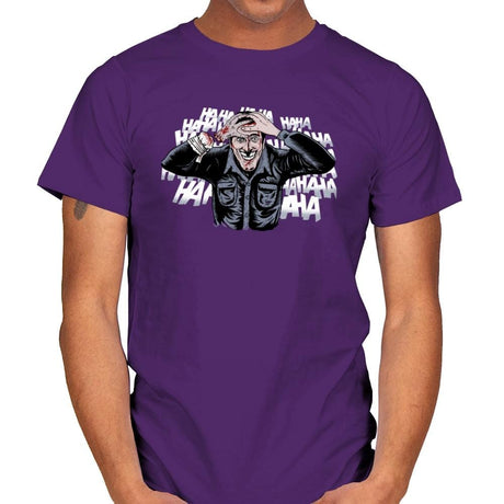 The Ash Laugh - Mens T-Shirts RIPT Apparel Small / Purple
