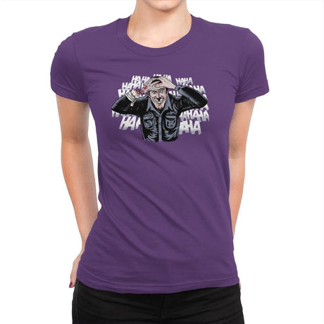The Ash Laugh - Womens Premium T-Shirts RIPT Apparel Small / Purple Rush