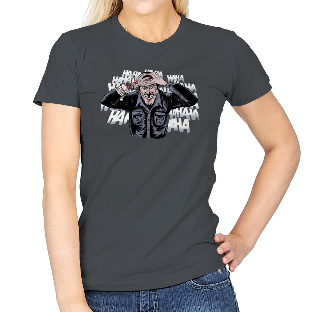 The Ash Laugh - Womens T-Shirts RIPT Apparel Small / Charcoal