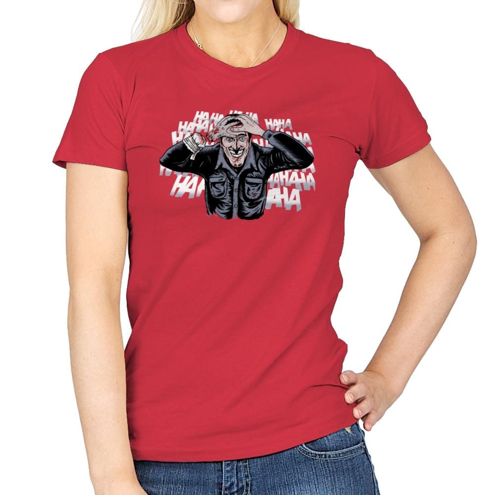 The Ash Laugh - Womens T-Shirts RIPT Apparel Small / Red