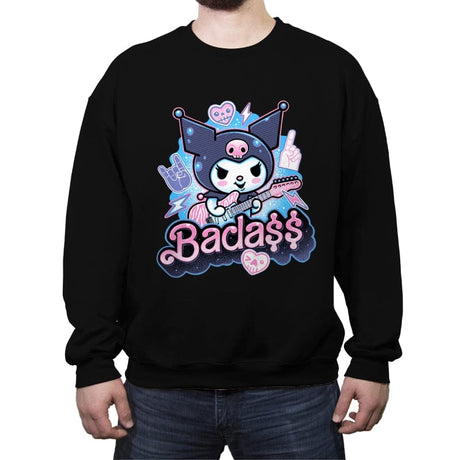 The Baddest Ever! - Crew Neck Sweatshirt Crew Neck Sweatshirt RIPT Apparel Small / Black