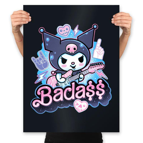 The Baddest Ever! - Prints Posters RIPT Apparel 18x24 / Black