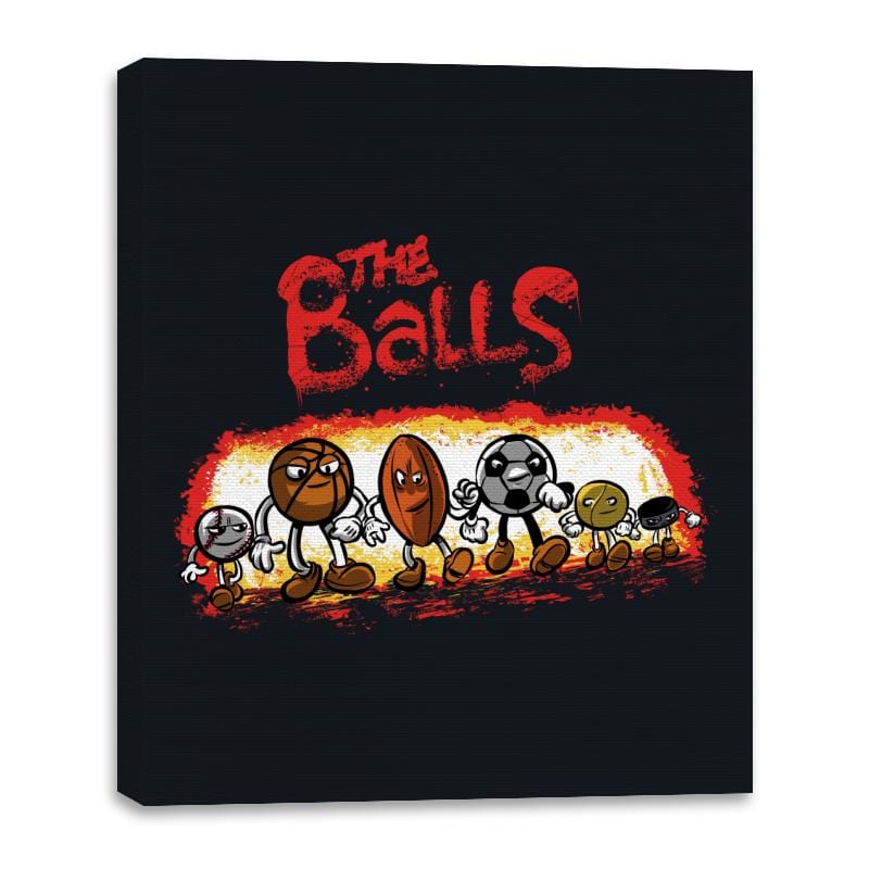 The Balls - Canvas Wraps Canvas Wraps RIPT Apparel 16x20 / Black