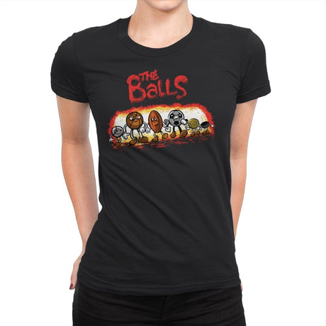 The Balls - Womens Premium T-Shirts RIPT Apparel Small / Black