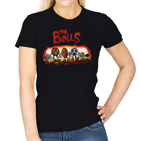 The Balls - Womens T-Shirts RIPT Apparel Small / Black