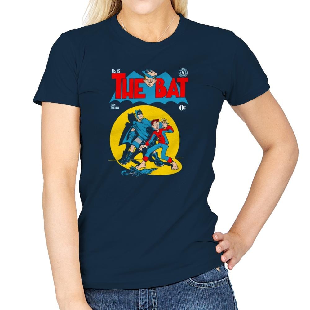 The Bat Exclusive - Womens T-Shirts RIPT Apparel Small / Navy