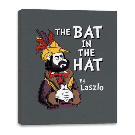 The Bat in the Hat - Canvas Wraps Canvas Wraps RIPT Apparel 16x20 / Charcoal