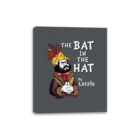 The Bat in the Hat - Canvas Wraps Canvas Wraps RIPT Apparel 8x10 / Charcoal
