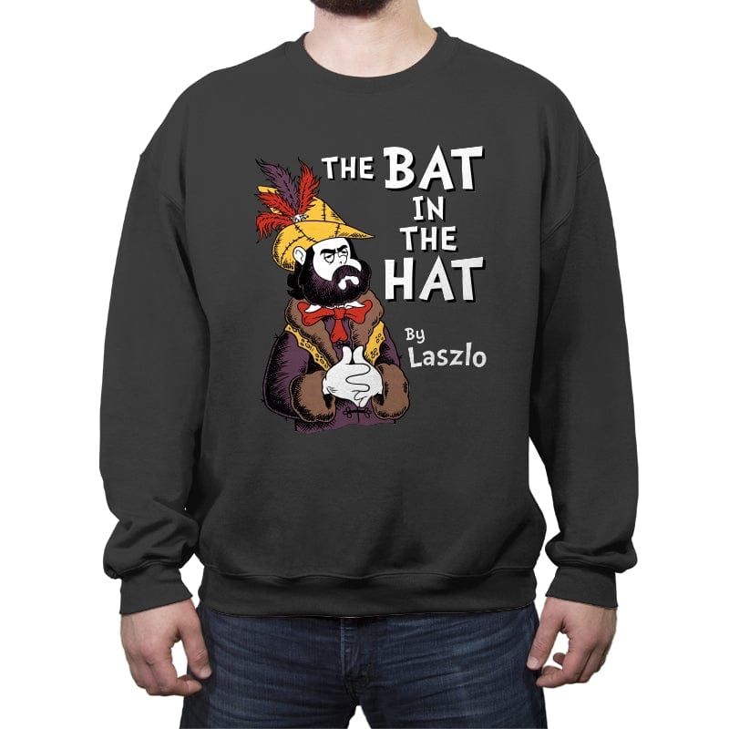 The Bat in the Hat - Crew Neck Sweatshirt Crew Neck Sweatshirt RIPT Apparel Small / Charcoal