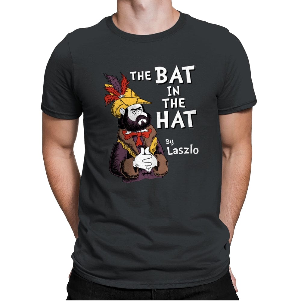 The Bat in the Hat - Mens Premium T-Shirts RIPT Apparel Small / Heavy Metal