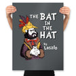 The Bat in the Hat - Prints Posters RIPT Apparel 18x24 / Charcoal