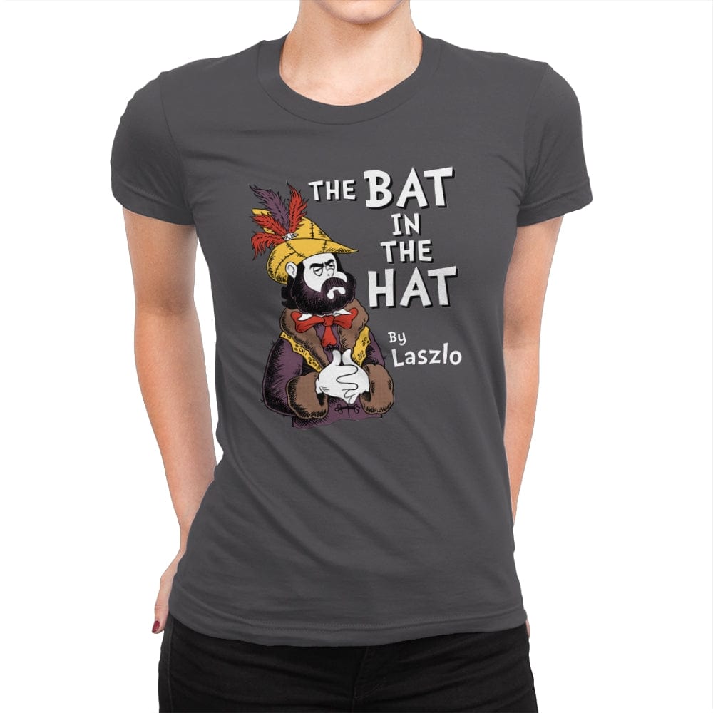 The Bat in the Hat - Womens Premium T-Shirts RIPT Apparel Small / Heavy Metal