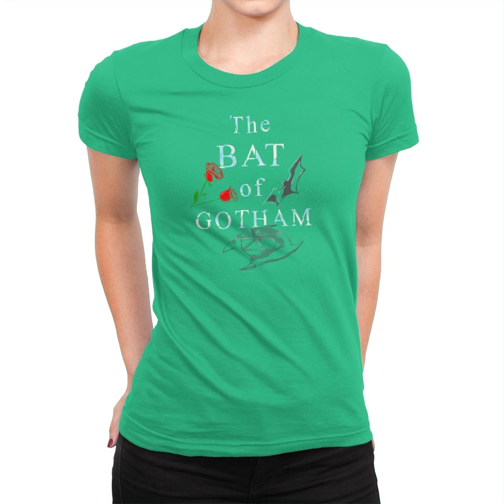 The Bat of Gotham Exclusive - Womens Premium T-Shirts RIPT Apparel Small / Kelly Green