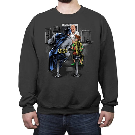 The Bat Runaway - Crew Neck Sweatshirt Crew Neck Sweatshirt RIPT Apparel Small / Charcoal