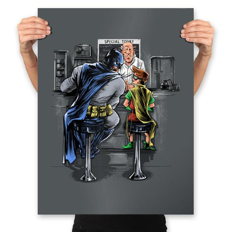 The Bat Runaway - Prints Posters RIPT Apparel 18x24 / Charcoal