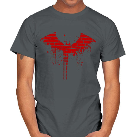 The Bat's City - Mens T-Shirts RIPT Apparel Small / Charcoal