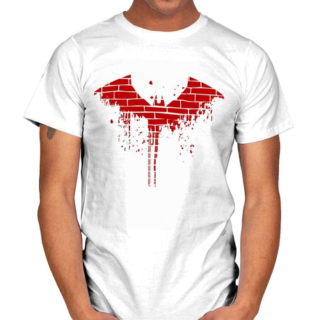 The Bat's City - Mens T-Shirts RIPT Apparel Small / White
