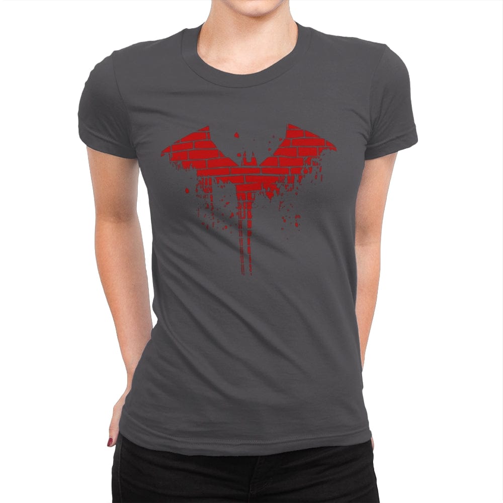 The Bat's City - Womens Premium T-Shirts RIPT Apparel Small / Heavy Metal