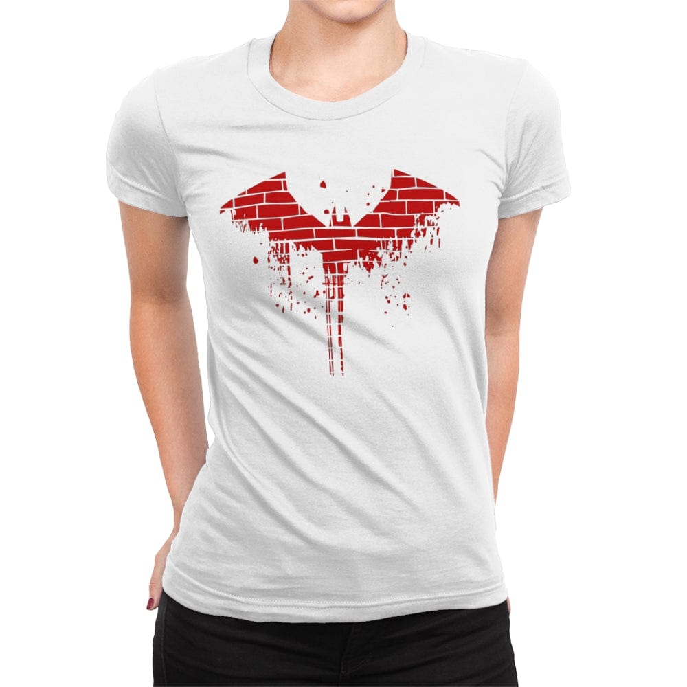 The Bat's City - Womens Premium T-Shirts RIPT Apparel Small / White