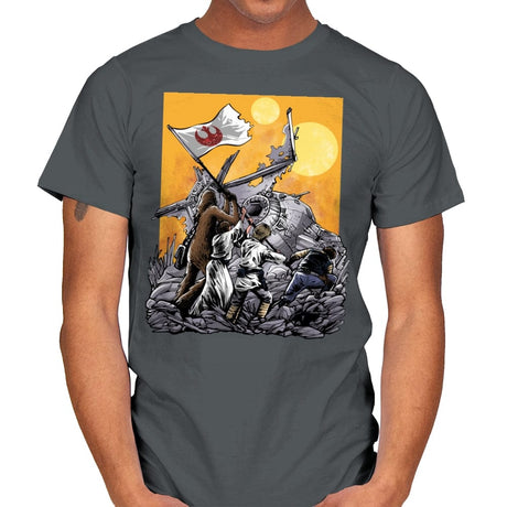 The Battle of Tatooine - Mens T-Shirts RIPT Apparel Small / Charcoal