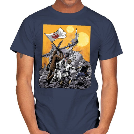 The Battle of Tatooine - Mens T-Shirts RIPT Apparel Small / Navy