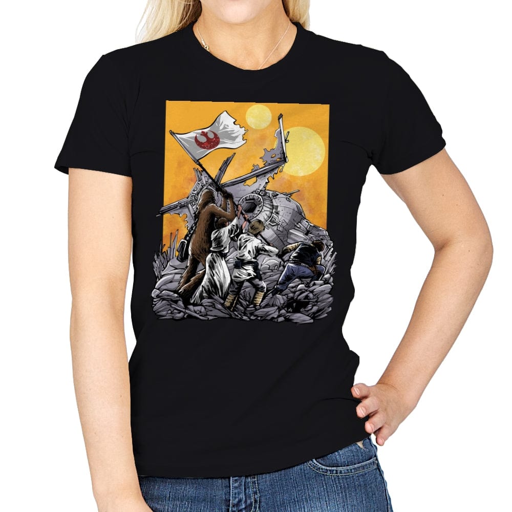 The Battle of Tatooine - Womens T-Shirts RIPT Apparel Small / Black