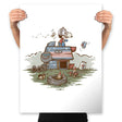 The Beagle and the Eagle - Prints Posters RIPT Apparel 18x24 / White