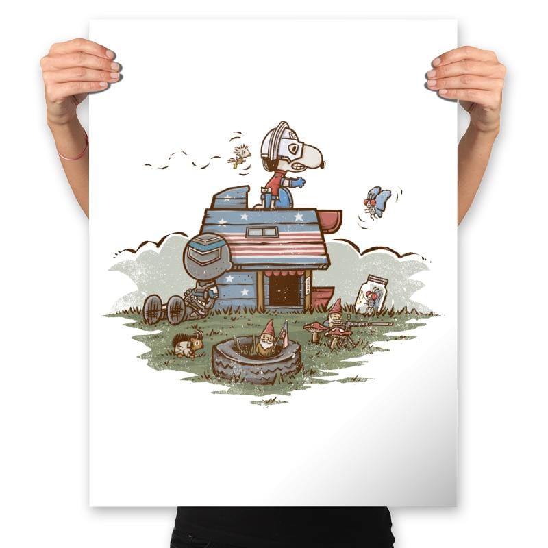 The Beagle and the Eagle - Prints Posters RIPT Apparel 18x24 / White
