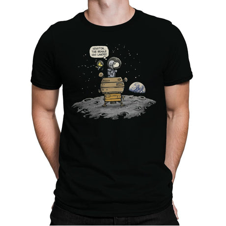 The Beagle has Landed - Mens Premium T-Shirts RIPT Apparel Small / Black