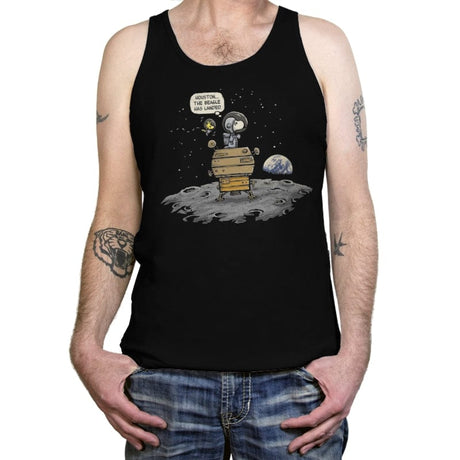 The Beagle has Landed - Tanktop Tanktop RIPT Apparel X-Small / Black