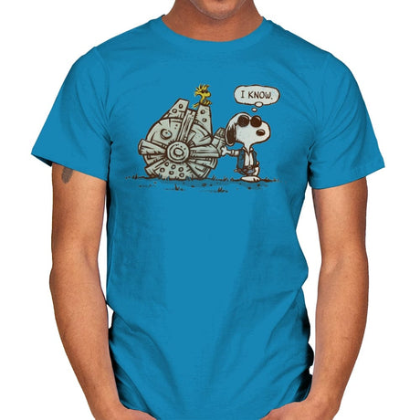The Beagle Knows - Mens T-Shirts RIPT Apparel Small / Sapphire